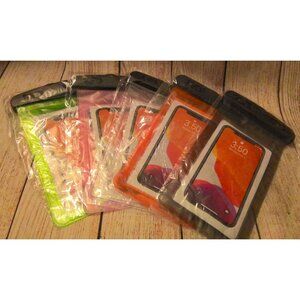 5 Pack Waterproof Floating Cell Phone Pouch Dry Bag Case Cover For Phone Multico